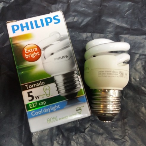 Philips Tornado 5Watt Putih/ Kuning (sudah termasuk Bubble Wrap)