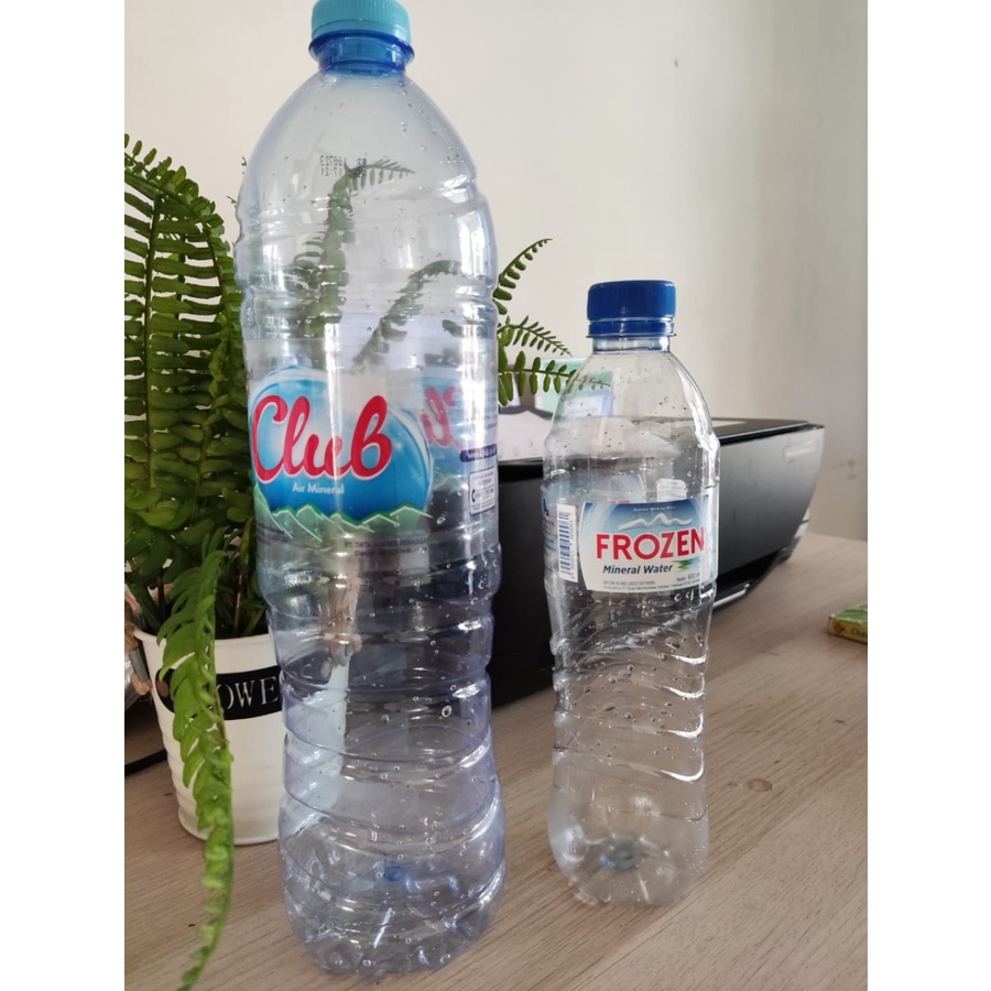 Botol bekas aqua / air mineral uk 1500ml / 600ml
