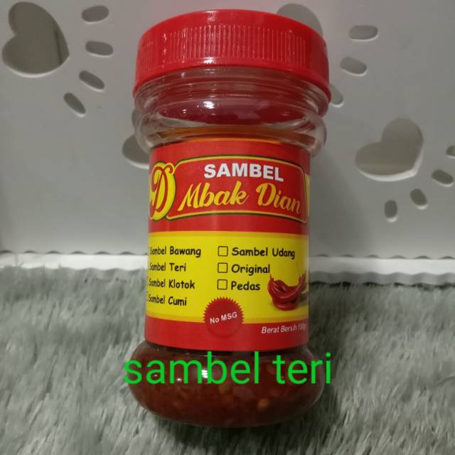 

Sambel teri kemasan 150gr