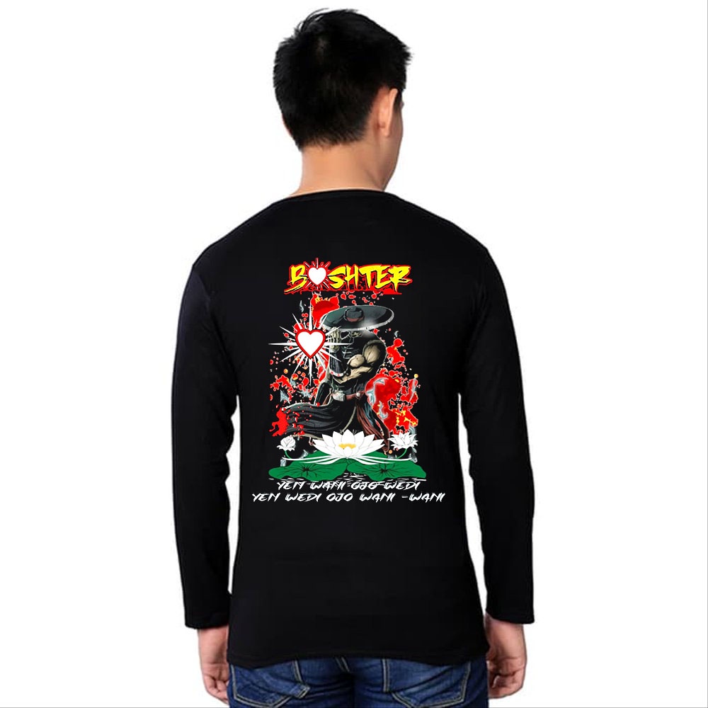 KAOS BOSHTER LENGAN PANJANG PSHT DISTRO ATASAN COWOK CEWEK /KAOS SH TERATE PENCAK SILAT DISTRO PRIA 