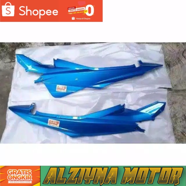 body belakang Satria Fu facelift biru
