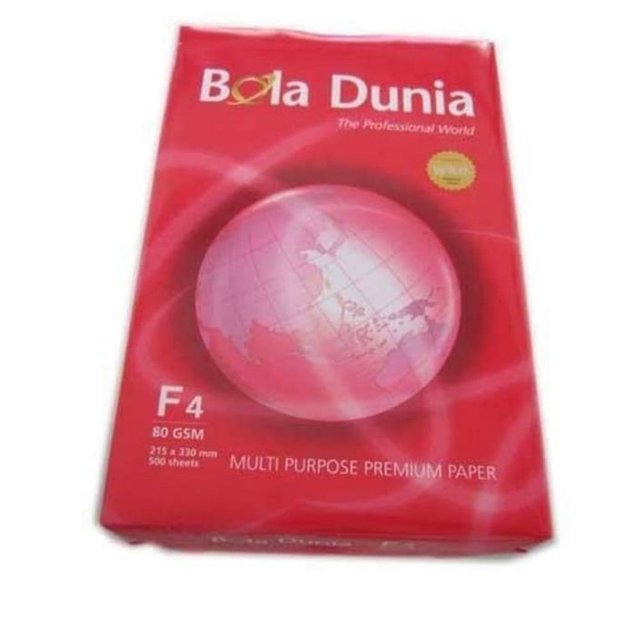 

KERTAS HVS FOLIO 80 GR BOLA DUNIA