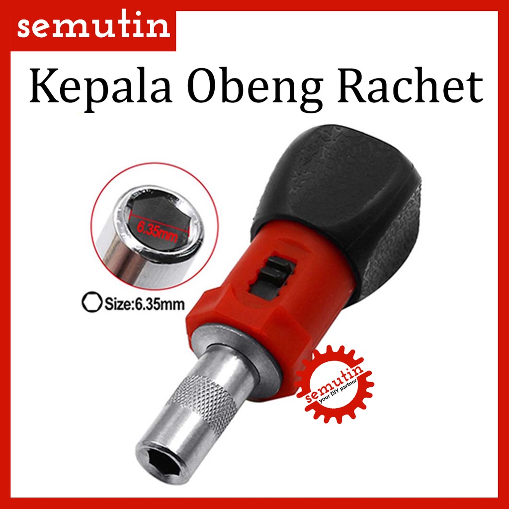 Kepala Obeng Rachet / Bolak Balik Screw Driver Reversible Wrench Screwdriver Tools Set Impact