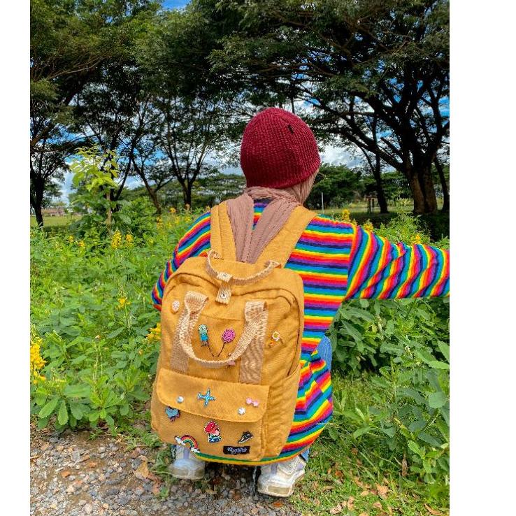 [GDE.01Jl22a] Nami Backpack Mustard / Backpack Himeku / Ransel