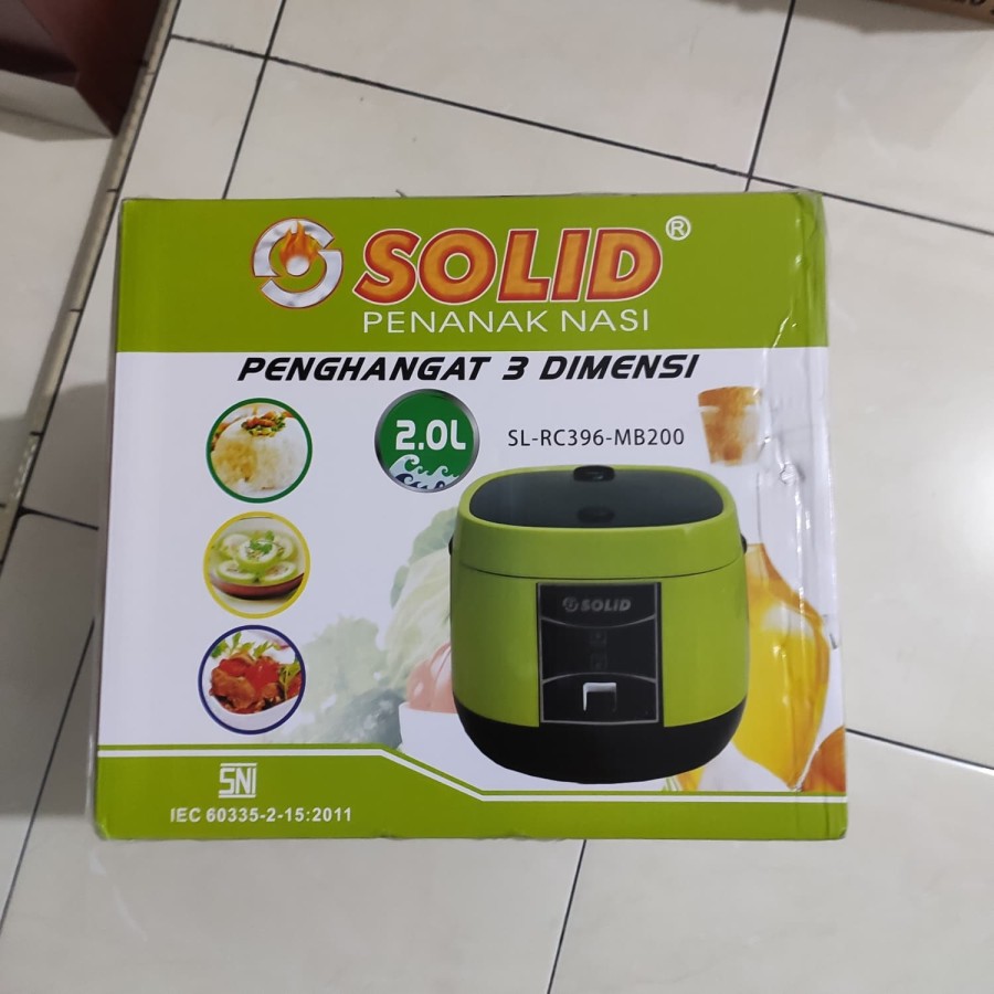 SOLID SL RC 396 MB200 - Magic Com 2 Liter / Rice Cooker 2 Liter 3in1