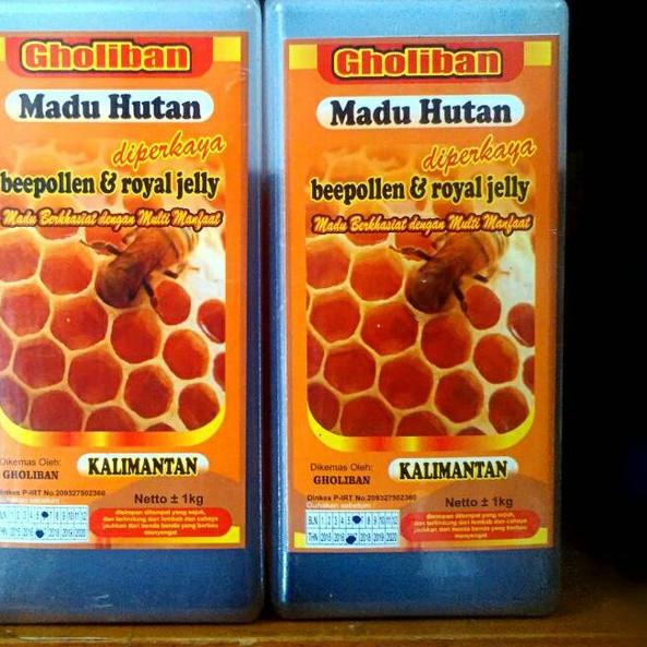 

BAYAR DITEMPAT✔️Madu Hutan KALIMANTAN Gholiban 1 kg Plus Bee Pollen Royal Jelly 1000 GRAM|RA7