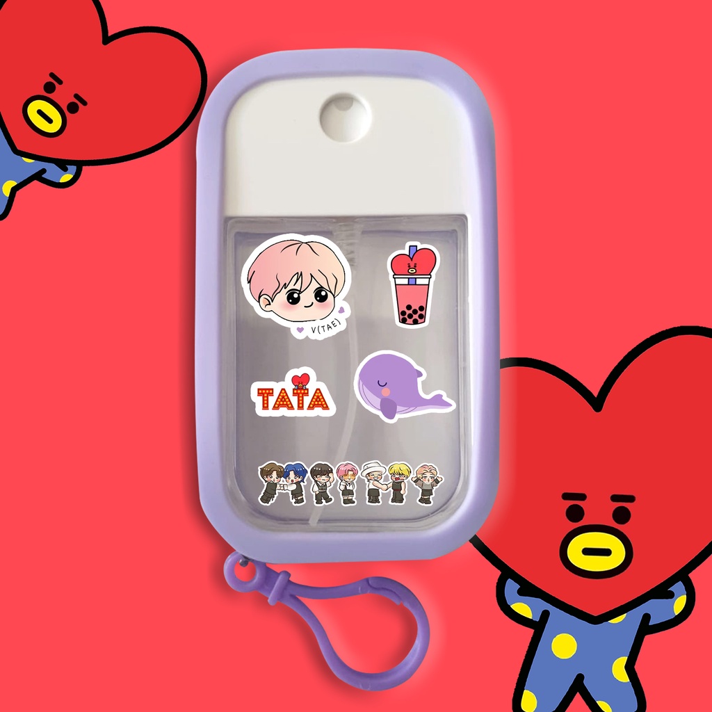 HAND SANITIZER SPRAY POCKET CARD BOTOL KOTAK GANTUNG / BTS KPOP