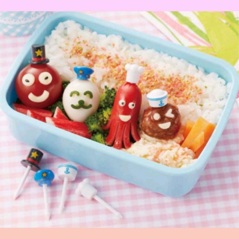 SHS Tusukan bento, food pick, food pick bentuk Topi torune original Jepang