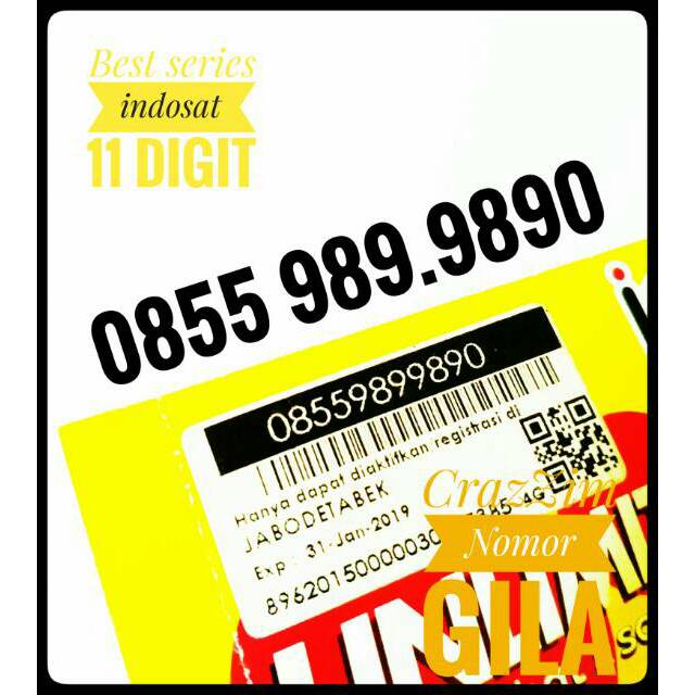 NOMOR CANTIK 11 DIGIT INDOSAT
