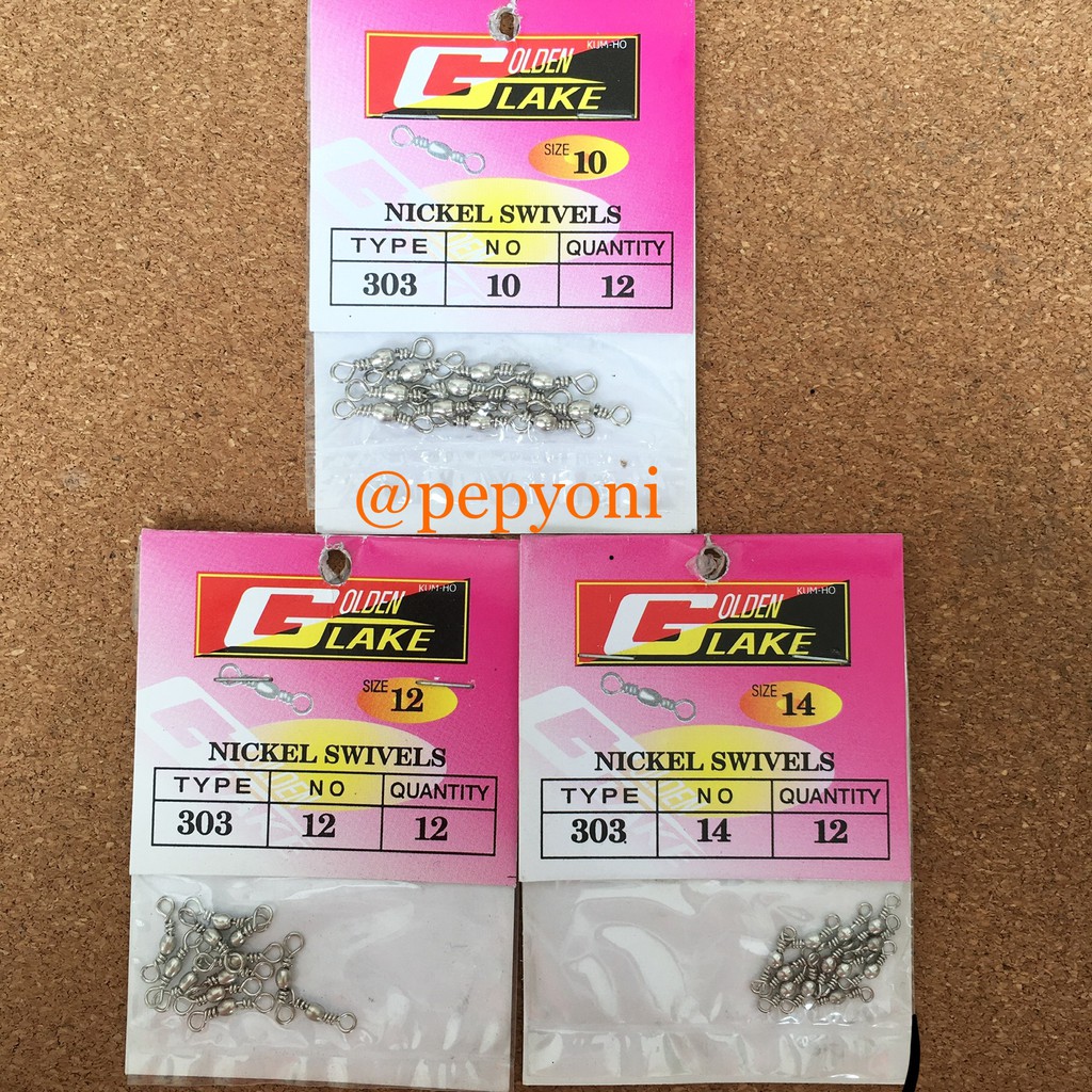 Kili-Kili Pancing Golden Lake / Nickel Swivels Golden Lake