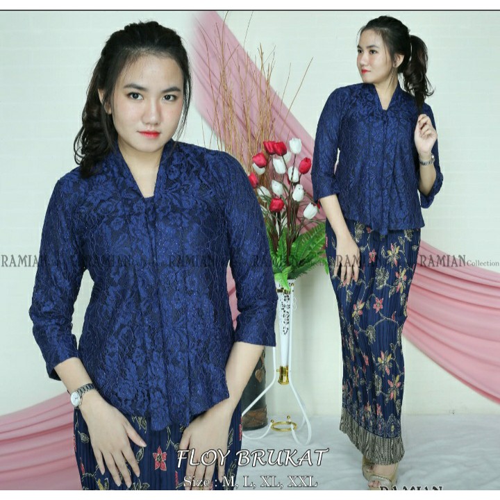 Setelan Kebaya Brukat Floy/Kebaya Kartini Murah