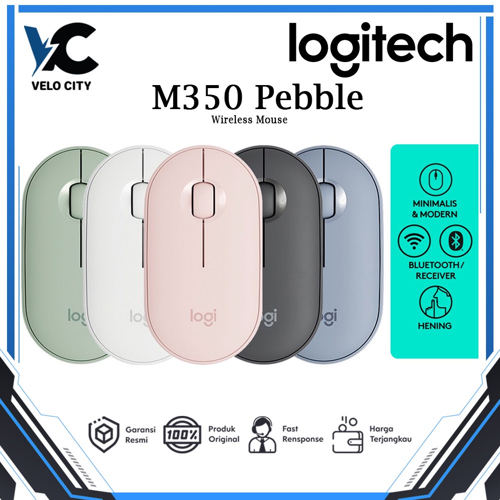 Mouse Wireless Logitech Pebble Wireless Bluetooth Mouse M350