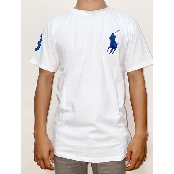 Kaos pria Polo Ralph Lauren logo motif bordir original quality