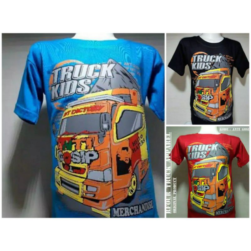 BAJU KAOS DISTRO ANAK LAKI LAKI  / KAOS TRUK ANAK / BAJU TRUK ANAK / BAJU TRUK OLENG ANAK