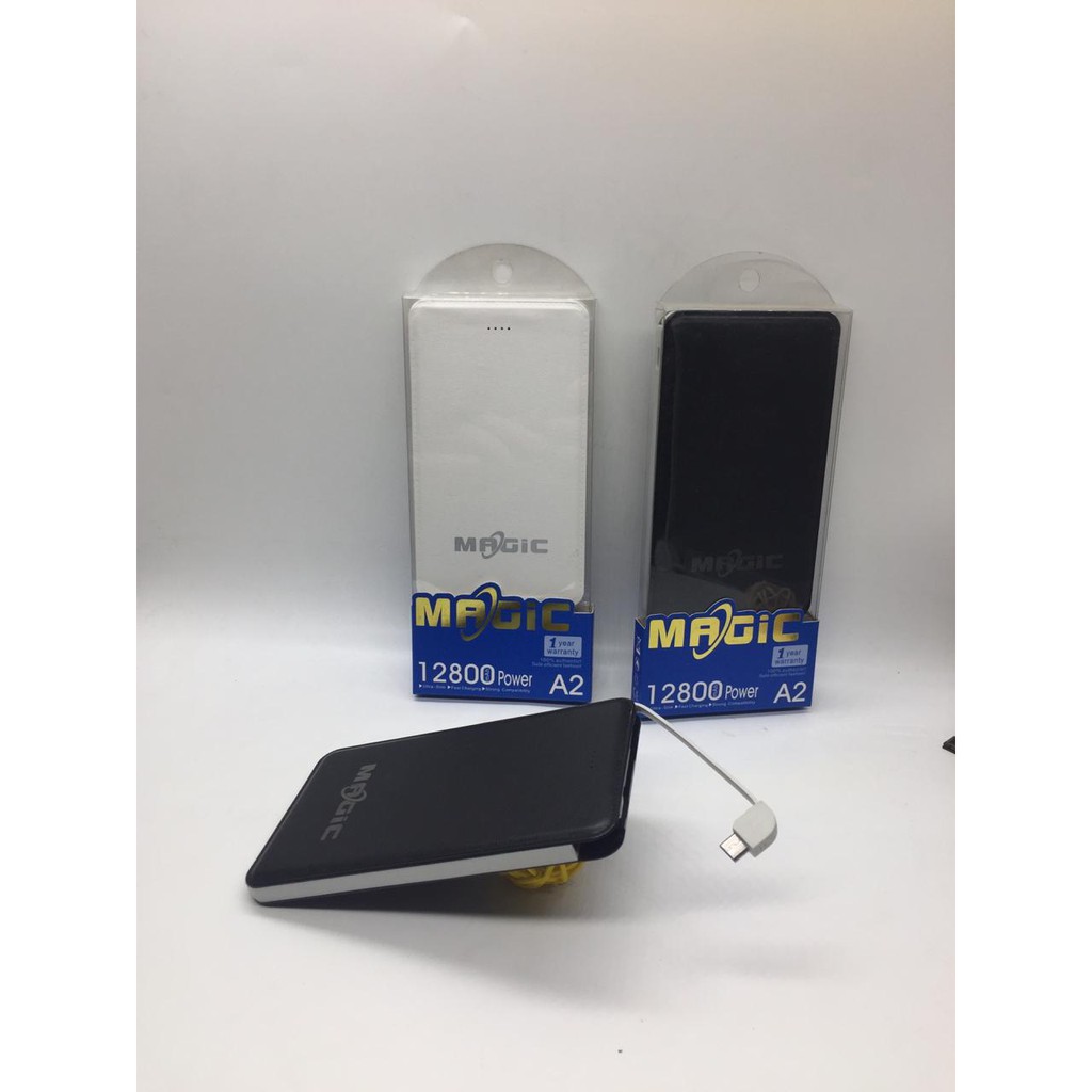 [Grosir] Powerbank Magic / Powerbank Kabel A2 12800mAh