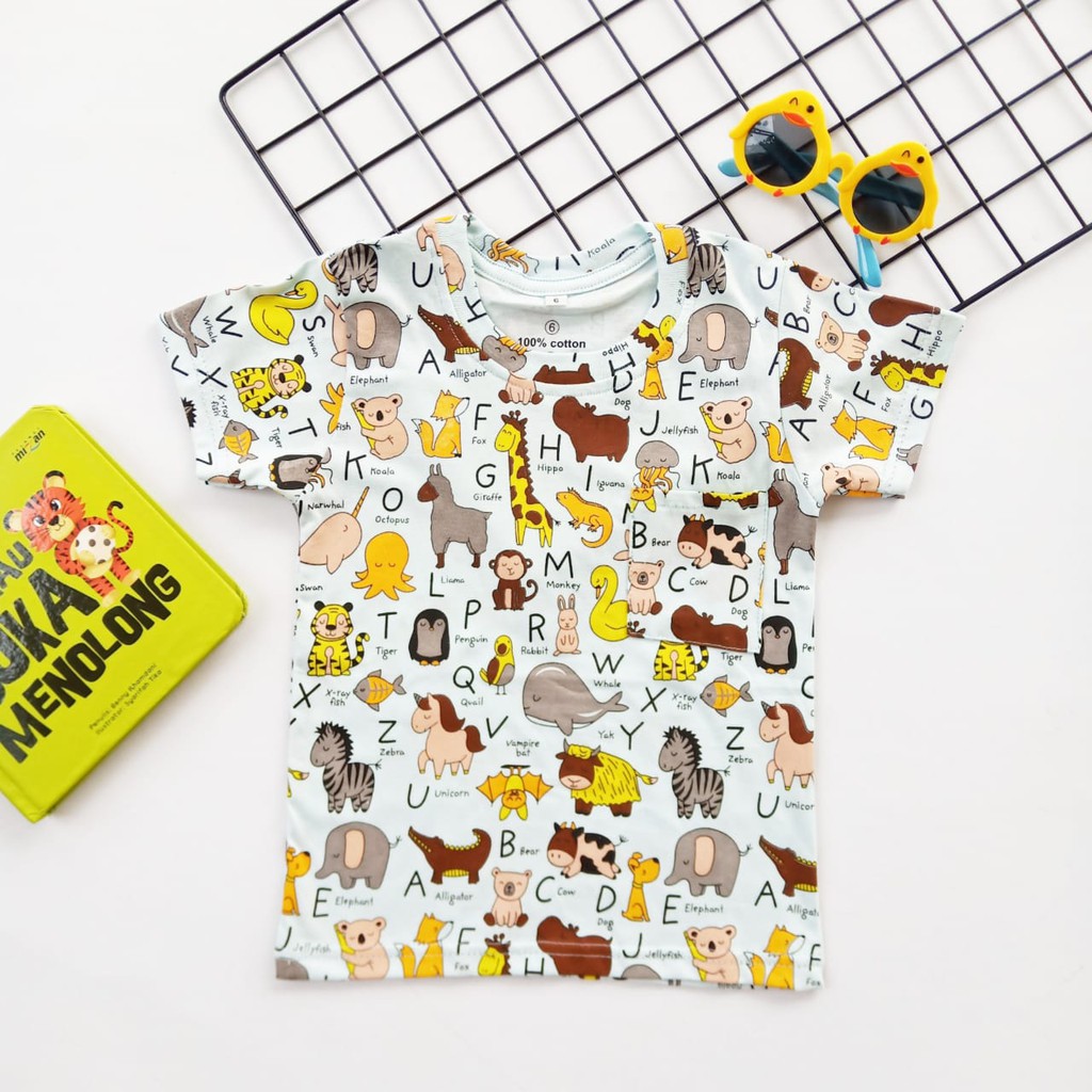  BAJU ANAK FULL PRINT  MOTIF KAOS ANAK  PRINT  TEE MOTIF 