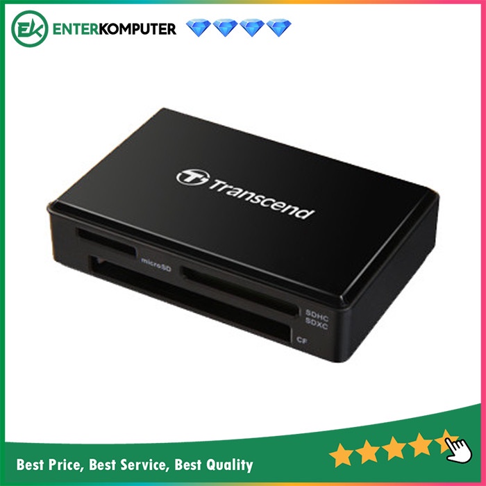 Accessories Transcend Card Reader RDF-8 Black/White USB 3.0