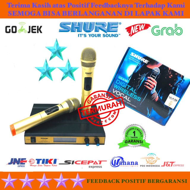 Mic Shure ULX58 II Microphone Wearles Double Mic Shure SLX58 II