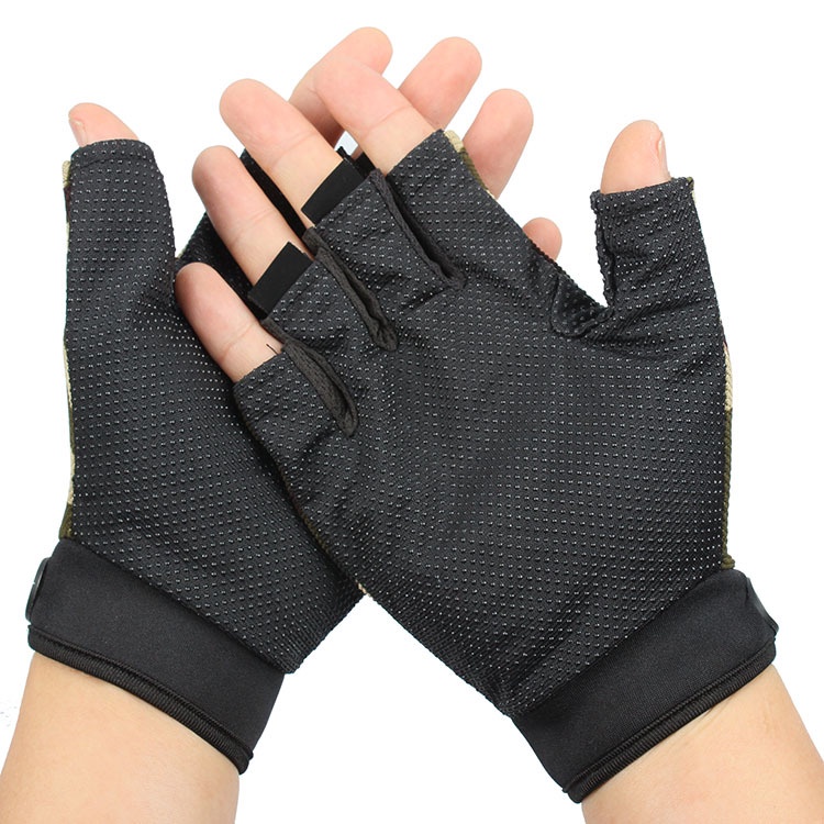 Sarung Tangan Motor dan Sepeda Pelindung Tangan Gloves Half Racing Gloves Simple Sarung Tangan Pria