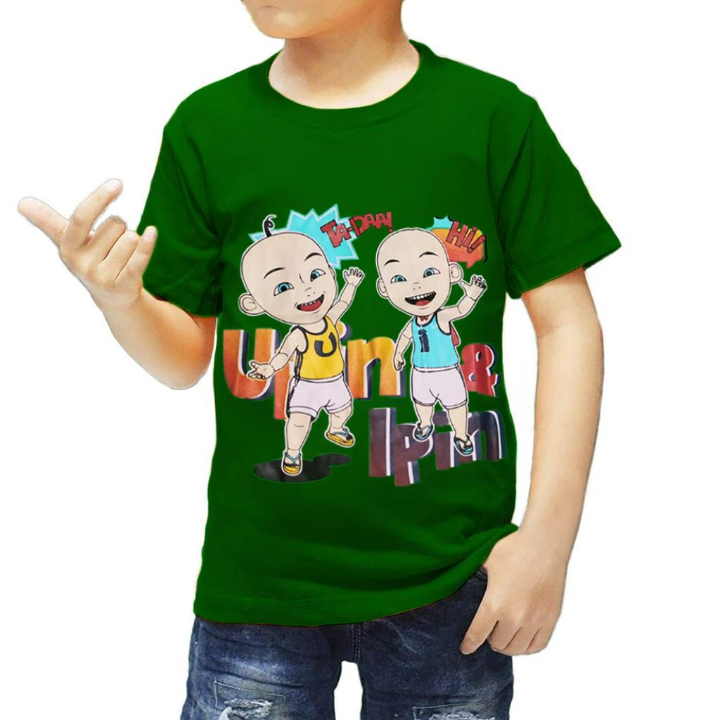 pakaian kaos anak upin ipin//USIA 1-10 TAHUN