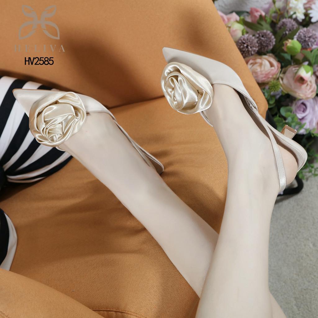 HELIVA Ariana Sepatu Sling Back Hak Sedang 4,5cm Wanita HV2585