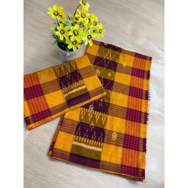 set selendang endek dobol