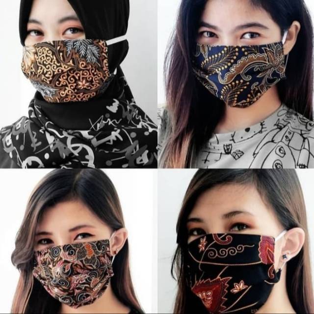 MASKER BATIK  KERIS  3PLY 100 ANTI LUNTUR Shopee Indonesia