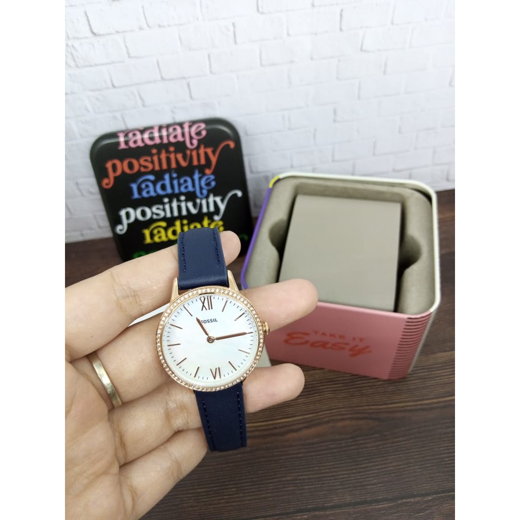 Jam Tangan Wanita Fossil Women Addison MOP Dial - FS5569