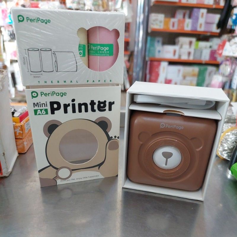 

PERIPAGE MINI PRINTER A6 BONUS KERTAS 3 ROLL