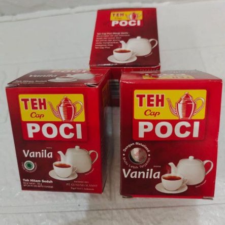 Teh Hitam Seduh cap Poci Aroma Vanila 50g