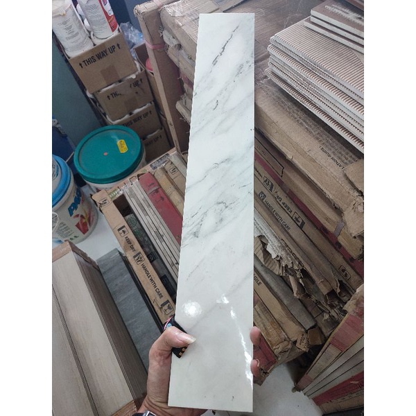 LIST PLINT GRANITE 10X60 LAVANI WHITE / GLOSSY