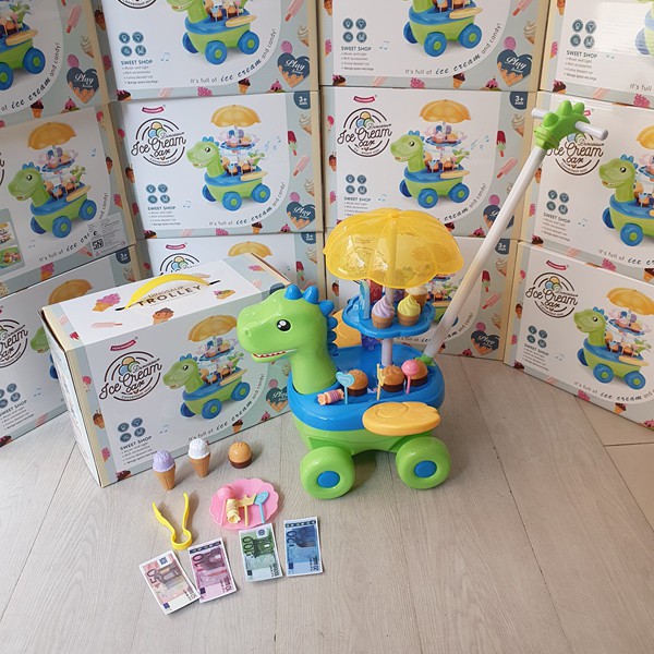 MAINAN ANAK ICE CREAM CART KUDA PONY UNICORN ES KRIM DORONG-6
