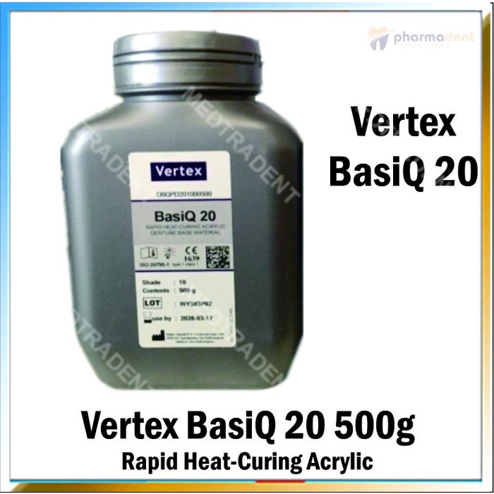 Heat Curing Powder Vertex Basiq 20 ORI 500 ml