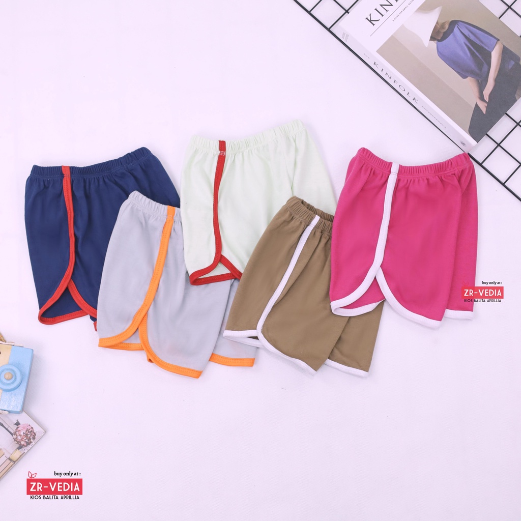 List Short Pants Anak Perempuan uk 3-15 Tahun / Dalaman Celana Pendek Polos Celana Pendek Anak TK SD ABG Remaja Murah Adem ZR Vedia