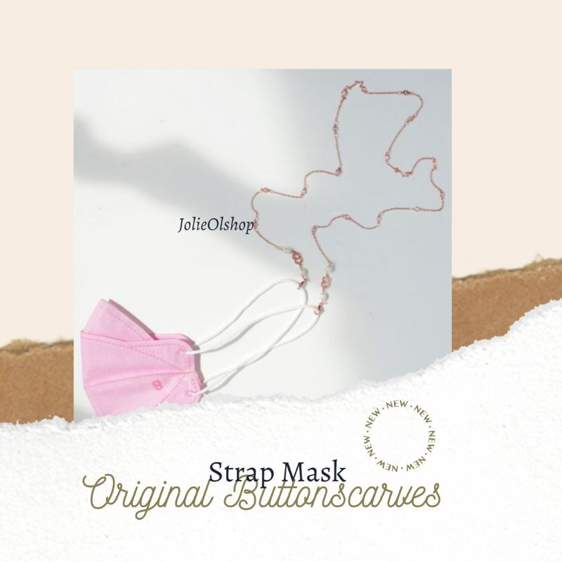 strap mask buttonscarves | everything long chain buttonscarves
