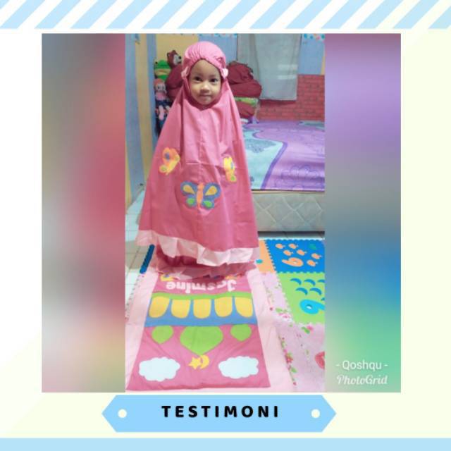 Custom mukena anak nama