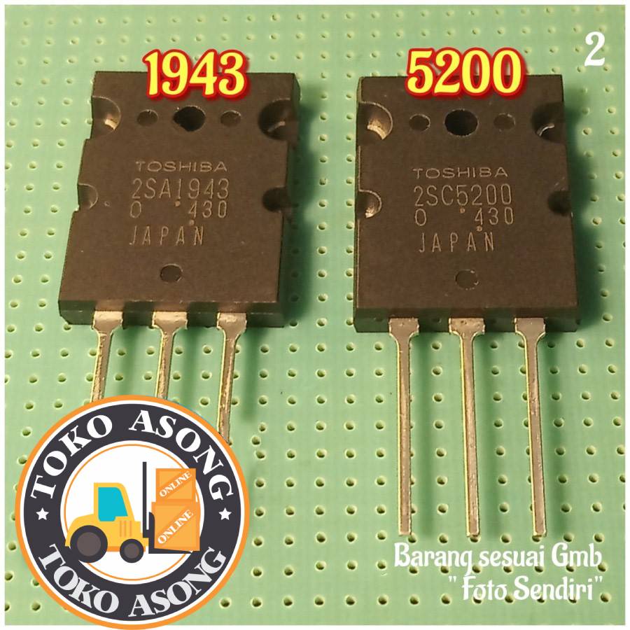 transistor 2sc5200 2sa1943 Toshiba 2sc 5200 2sa 1943 npn 2 transistor