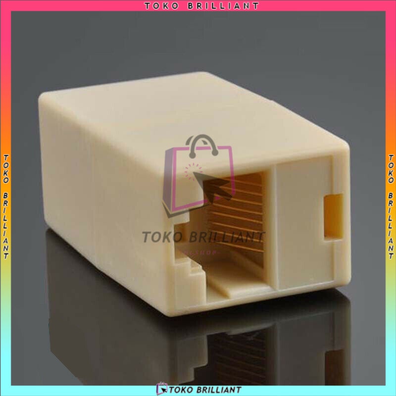 BAREL RJ45 / BARREL CONNECTOR RJ45 COUPLER FEMALE TO FEMALE 10PCS