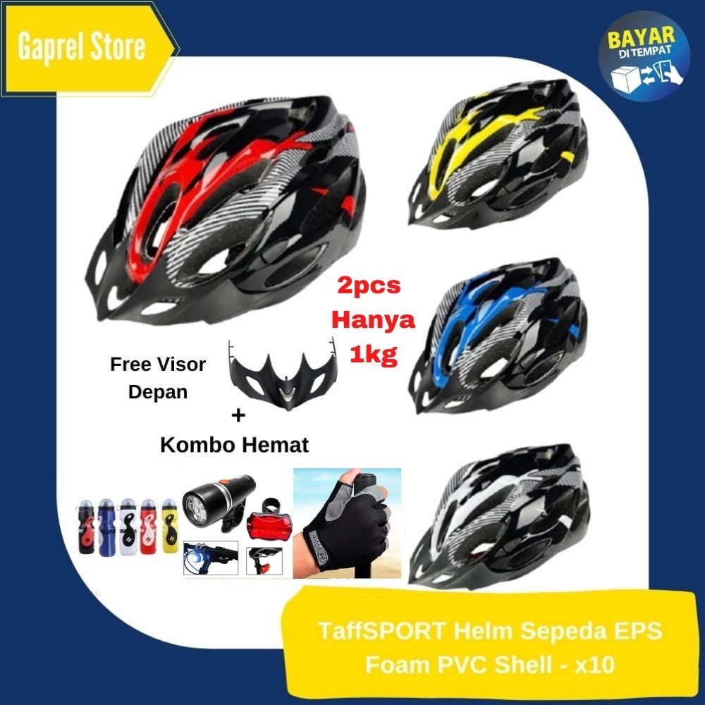 Helm Sepeda MTB Gunung Gowes Lipat Dewasa Pria Wanita