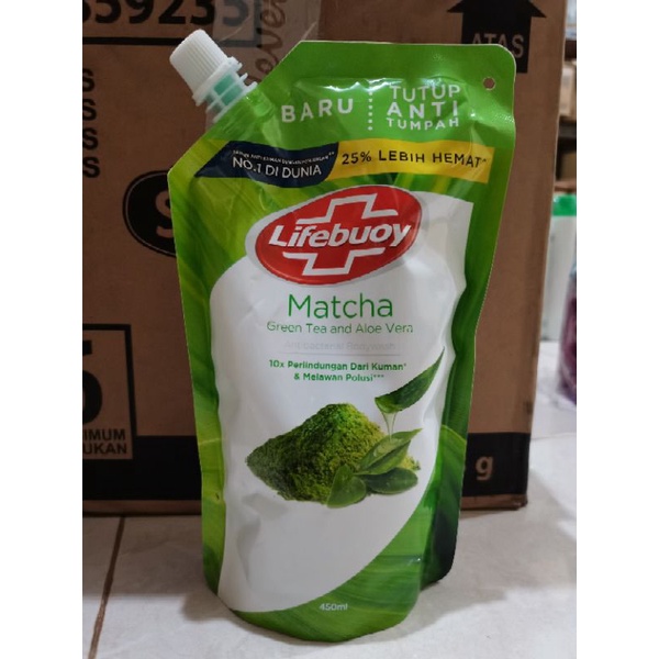 Jual LIFEBUOY MATCHA GREEN TEA AND ALOE VERA 450 ML Shopee Indonesia