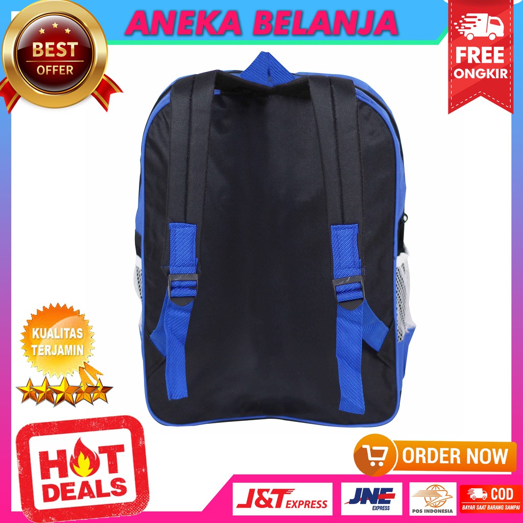 Fashionable Ransel Lucu Gambar Kartun Ultraman Biru Khusus Anak Cowok Berkualitas Tas Sekolah Trendy