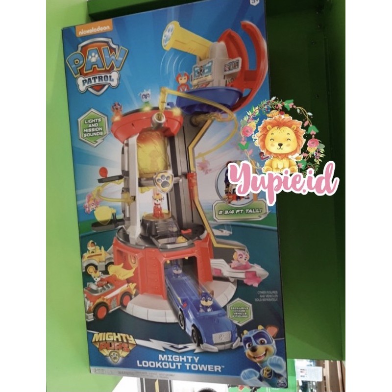 Jual paw patrol mighty lookout tower 