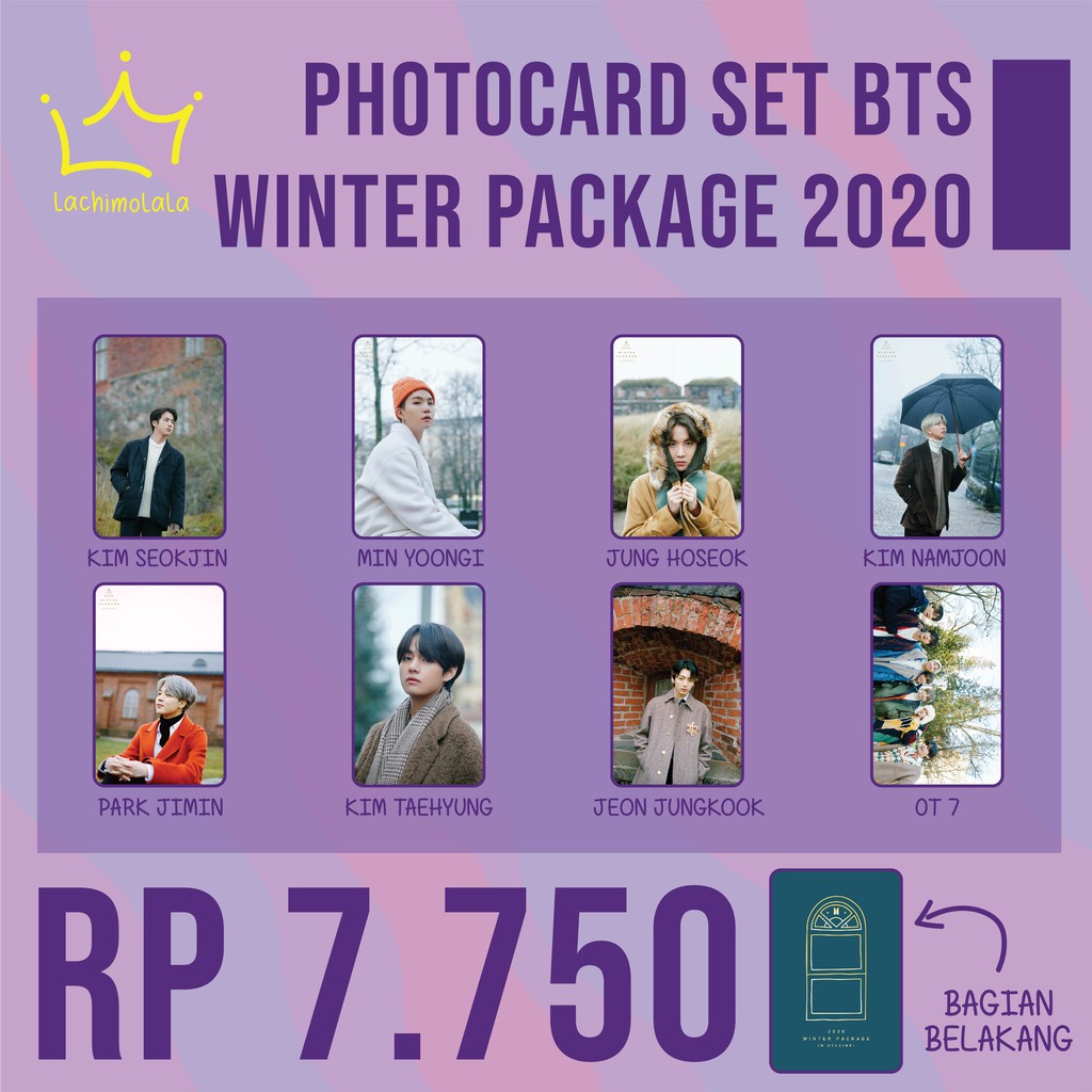 PHOTOCARD SET BTS WINTER PACKAGE 2020