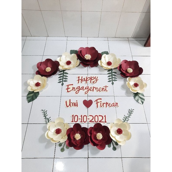 Paper Flower | Paperflowers Decoration | Dekorasi Bunga Kertas | Dekorasi Lamaran | Dekorasi Akad | 