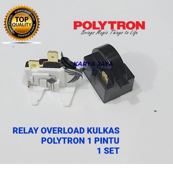 Terbaru.. Relay Ptc Overload Kulkas Polytron 1 pintu