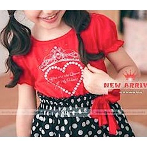 Baju anak perempuan impor reseller/dropship Dress Love sc-14702