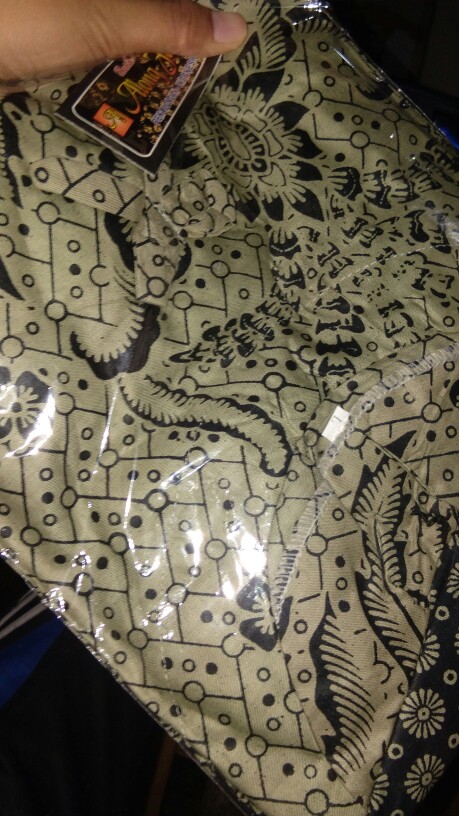 Tey-17 Batik Wanita Asj Sa Hrb026 Kenongo Kemeja Tosca Pendek