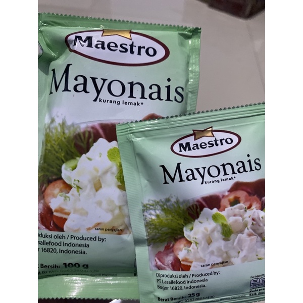 Maestro Mayonaise kemasan 25g dan 100g