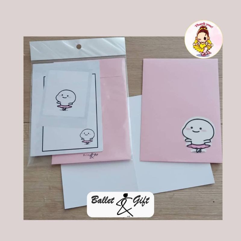

thank you and other Ballerina greetings CARD kartu ucapan BALLET