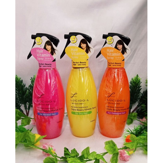 ❄️MATCHA❄️LUCIDO -L HAIR VITAMIN SPRAY - TRIPLE BEAUTY VITAMIN SPRAY VIT RAMBUT